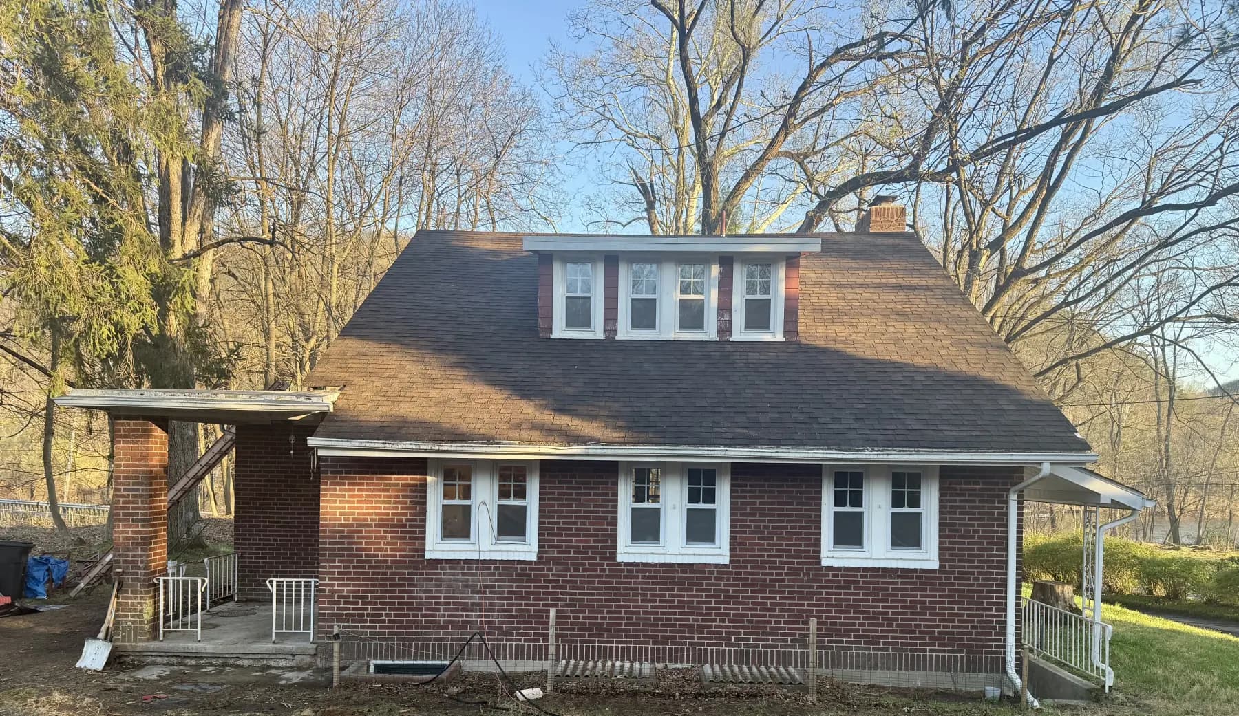 After exterior cleaning on the same property