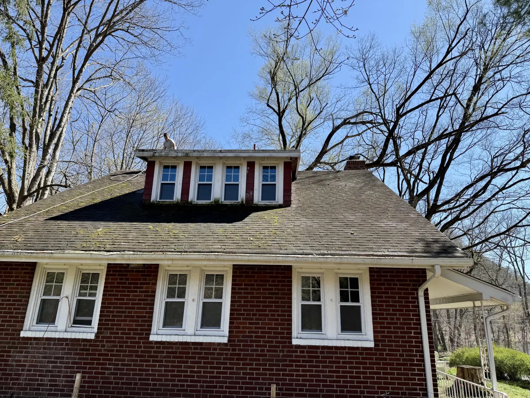 Before exterior cleaning on a residential property